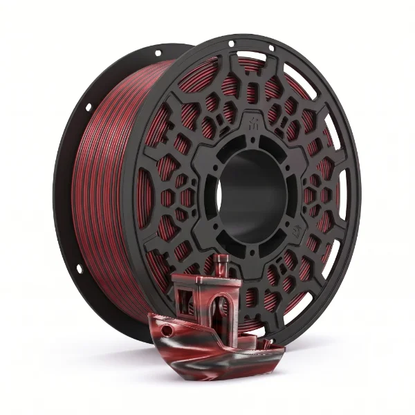 PLA Silk BiColor Rot Schwarz Cailab